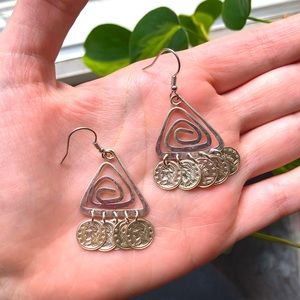 🛑 SOLD 🛑  Mythology-Inspired Silver Charm Earrings